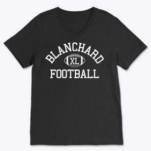 Blanchard High School Classic Football Soft Lightweight V-Neck