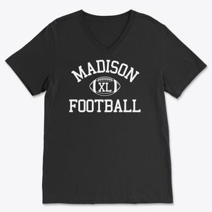 Madison High School Classic Football Soft Lightweight V-Neck