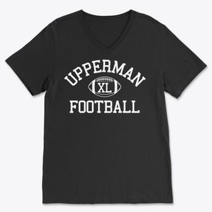 Upperman High School Classic Football Soft Lightweight V-Neck