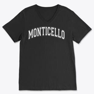 Monticello High School Varsity Arch Soft Lightweight V-Neck
