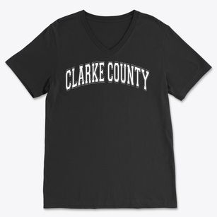 Clarke County High School Varsity Arch Soft Lightweight V-Neck
