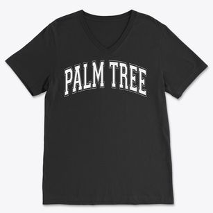 Palm Tree School Varsity Arch Soft Lightweight V-Neck