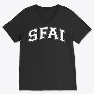 San Francisco Art Institute Varsity Arch Soft Lightweight V-Neck