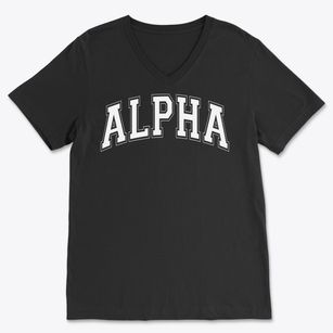 Alpha Academy Varsity Arch Soft Lightweight V-Neck