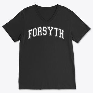 Forsyth Academy Varsity Arch Soft Lightweight V-Neck