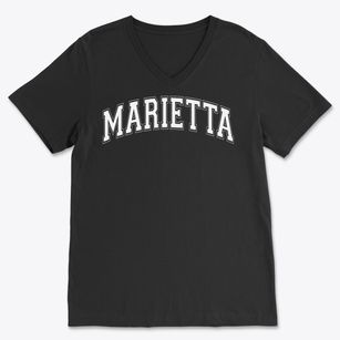 Marietta Middle School Varsity Arch Soft Lightweight V-Neck