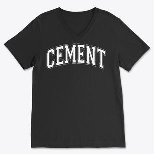 Cement High School Varsity Arch Soft Lightweight V-Neck