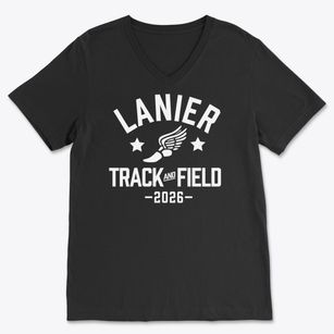 Lanier High School Track and Field Soft Lightweight V-Neck