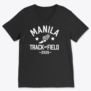 Manila High School Track and Field Soft Lightweight V-Neck