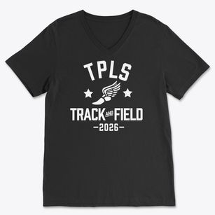 Tpls Christian Homeschool Track and Field Soft Lightweight V-Neck