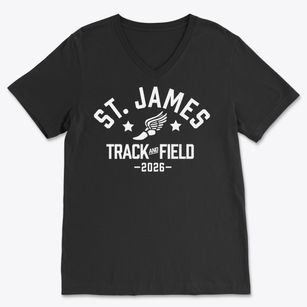 Saint James School Track and Field Soft Lightweight V-Neck