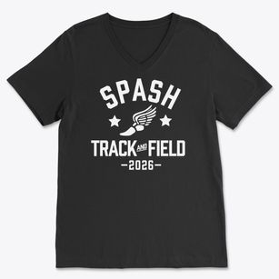 Spash Alternative High School Track and Field Soft Lightweight V-Neck