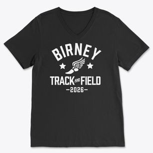 Birney Elementary School Track and Field Soft Lightweight V-Neck