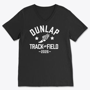 Dunlap Alternative School Track and Field Soft Lightweight V-Neck