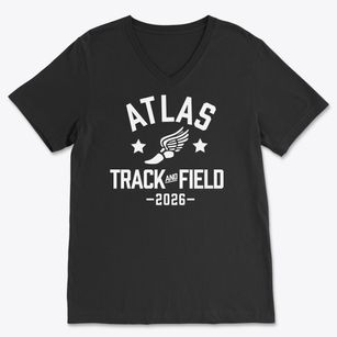Atlas Elementary School Track and Field Soft Lightweight V-Neck