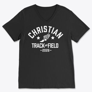 Christian Center School Track and Field Soft Lightweight V-Neck