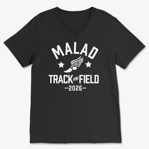 Malad Middle School Track and Field Soft Lightweight V-Neck