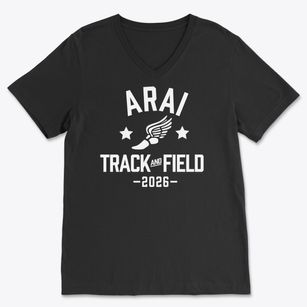 Arai Middle School Track and Field Soft Lightweight V-Neck