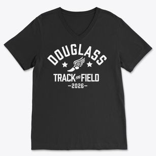 Douglass Track and Field Soft Lightweight V-Neck