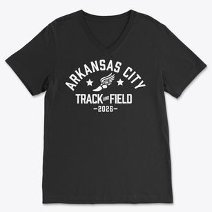 Arkansas City Middle School Track and Field Soft Lightweight V-Neck