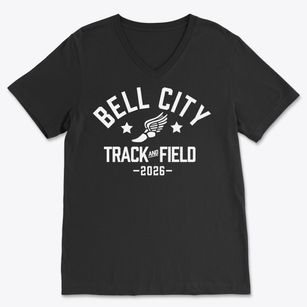 Bell City High School Track and Field Soft Lightweight V-Neck