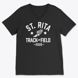 Saint Rita School Track and Field Soft Lightweight V-Neck