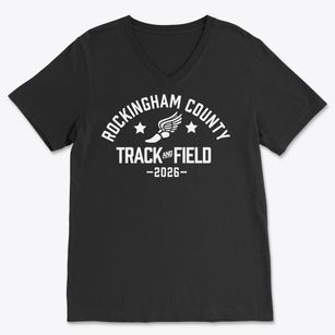 Rockingham County High School Track and Field Soft Lightweight V-Neck
