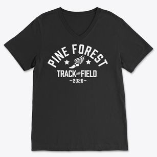 Pine Forest High School Track and Field Soft Lightweight V-Neck