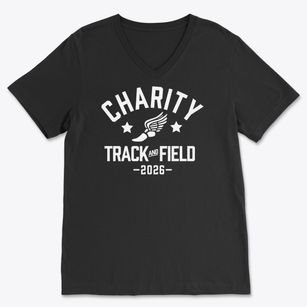 Charity Middle School Track and Field Soft Lightweight V-Neck