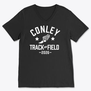 D.h. Conley High School Track and Field Soft Lightweight V-Neck