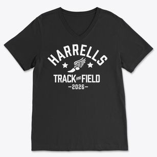 Harrells Christian Academy Track and Field Soft Lightweight V-Neck