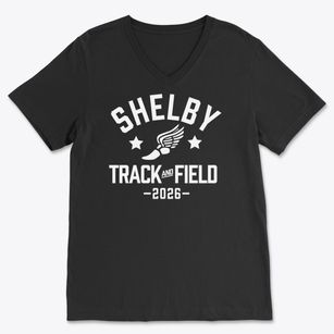 Shelby High School Track and Field Soft Lightweight V-Neck