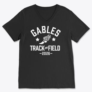 Gables Elementary School Track and Field Soft Lightweight V-Neck