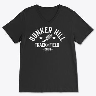 Bunker Hill Kindergarten Track and Field Soft Lightweight V-Neck