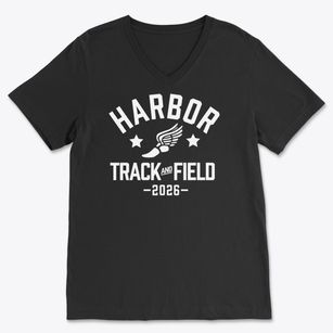 Harbor High School Track and Field Soft Lightweight V-Neck
