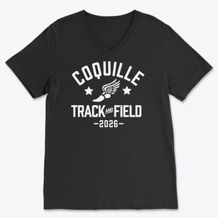 Coquille High School Track and Field Soft Lightweight V-Neck