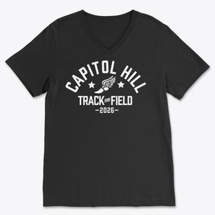 Capitol Hill Elementary School Track and Field Soft Lightweight V-Neck