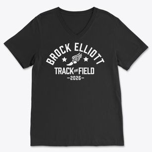 Brock Elliott Elementary School Track and Field Soft Lightweight V-Neck