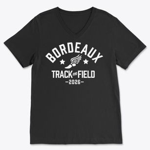 Bordeaux Elementary School Track and Field Soft Lightweight V-Neck