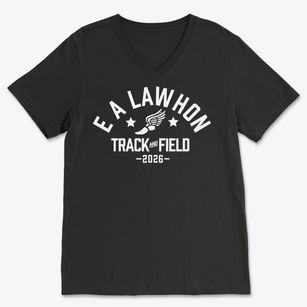 E A Lawhon Elementary School Track and Field Soft Lightweight V-Neck