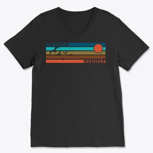 Kilbourne Louisiana Blissful Sunset Soft Lightweight V-Neck