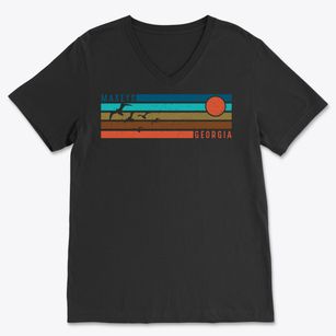 Maxeys Georgia Blissful Sunset Soft Lightweight V-Neck