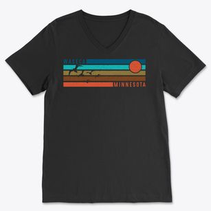 Waseca Minnesota Blissful Sunset Soft Lightweight V-Neck
