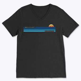 Wellfleet Nebraska Water View Soft Lightweight V-Neck