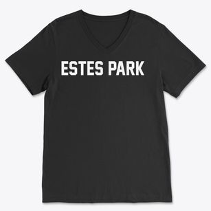 Estes Park Colorado Classic Block Soft Lightweight V-Neck