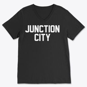 Junction City Oregon Classic Block Soft Lightweight V-Neck