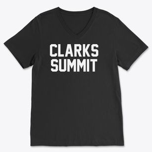 Clarks Summit Pennsylvania Classic Block Soft Lightweight V-Neck