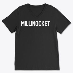 Millinocket Maine Classic Block Soft Lightweight V-Neck
