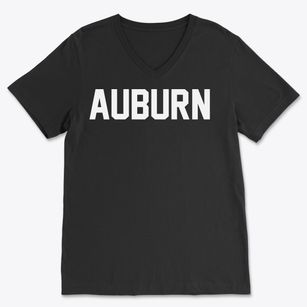 Auburn Nebraska Classic Block Soft Lightweight V-Neck