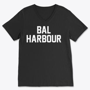 Bal Harbour Florida Classic Block Soft Lightweight V-Neck